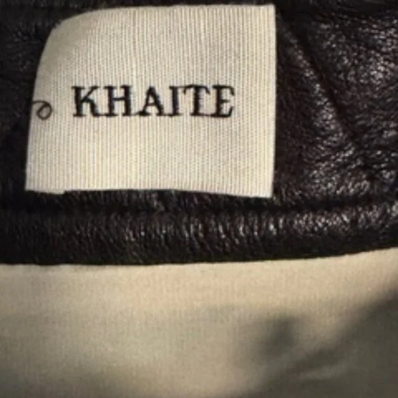 Khaite Hemmly Leatherpaneled Boucle Skirt - Picture 6 of 7